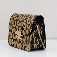 Anca Barbu Carolina Bag, Leopard Print, Gold