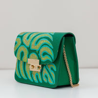 Thumbnail for Anca Barbu Carolina Bag, Green Leaf