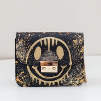 Thumbnail for Anca Barbu Carolina Bag, Dripping Smiley, Gold