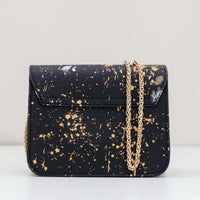 Anca Barbu Carolina Bag, Dripping Smiley, Gold