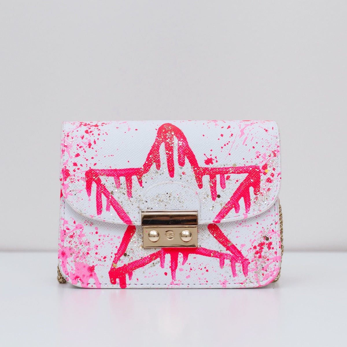 Anca Barbu Carolina Bag, Dripping Star, Spring Pink