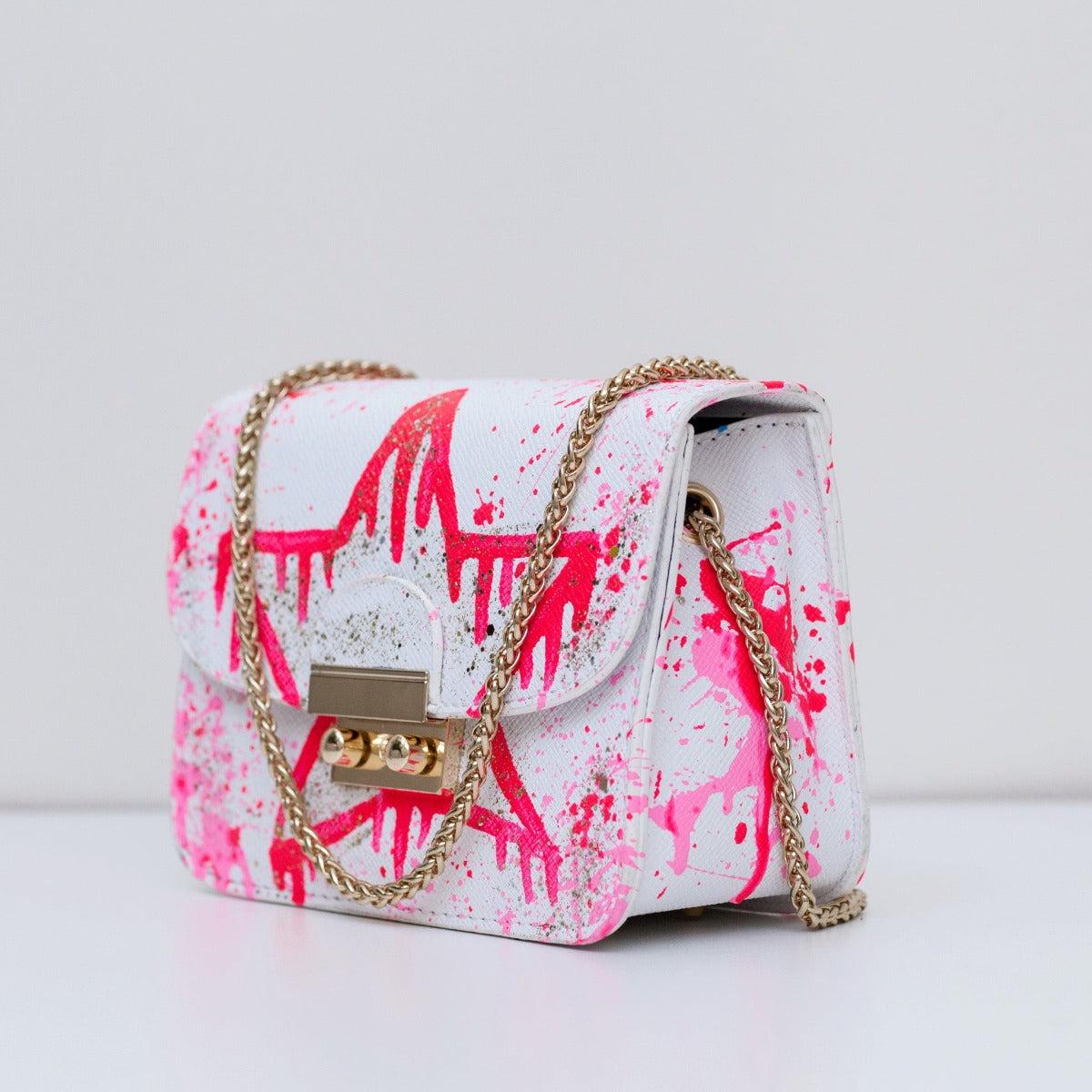 Anca Barbu Carolina Bag, Dripping Star, Spring Pink