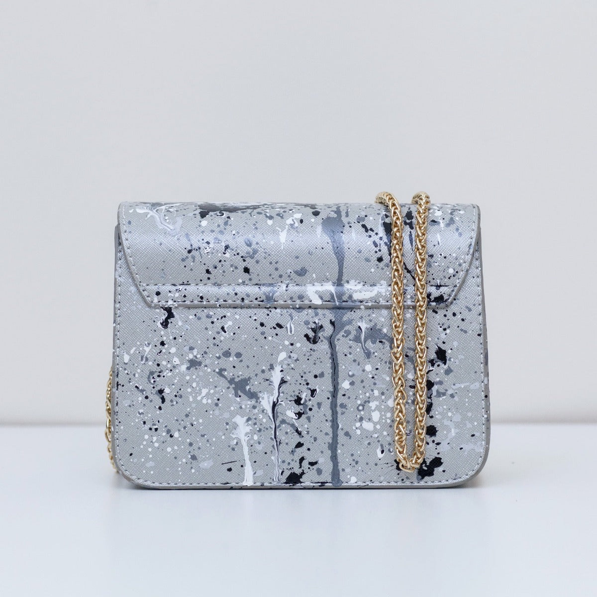 Anca Barbu Carolina Bag, Splashes, Gray