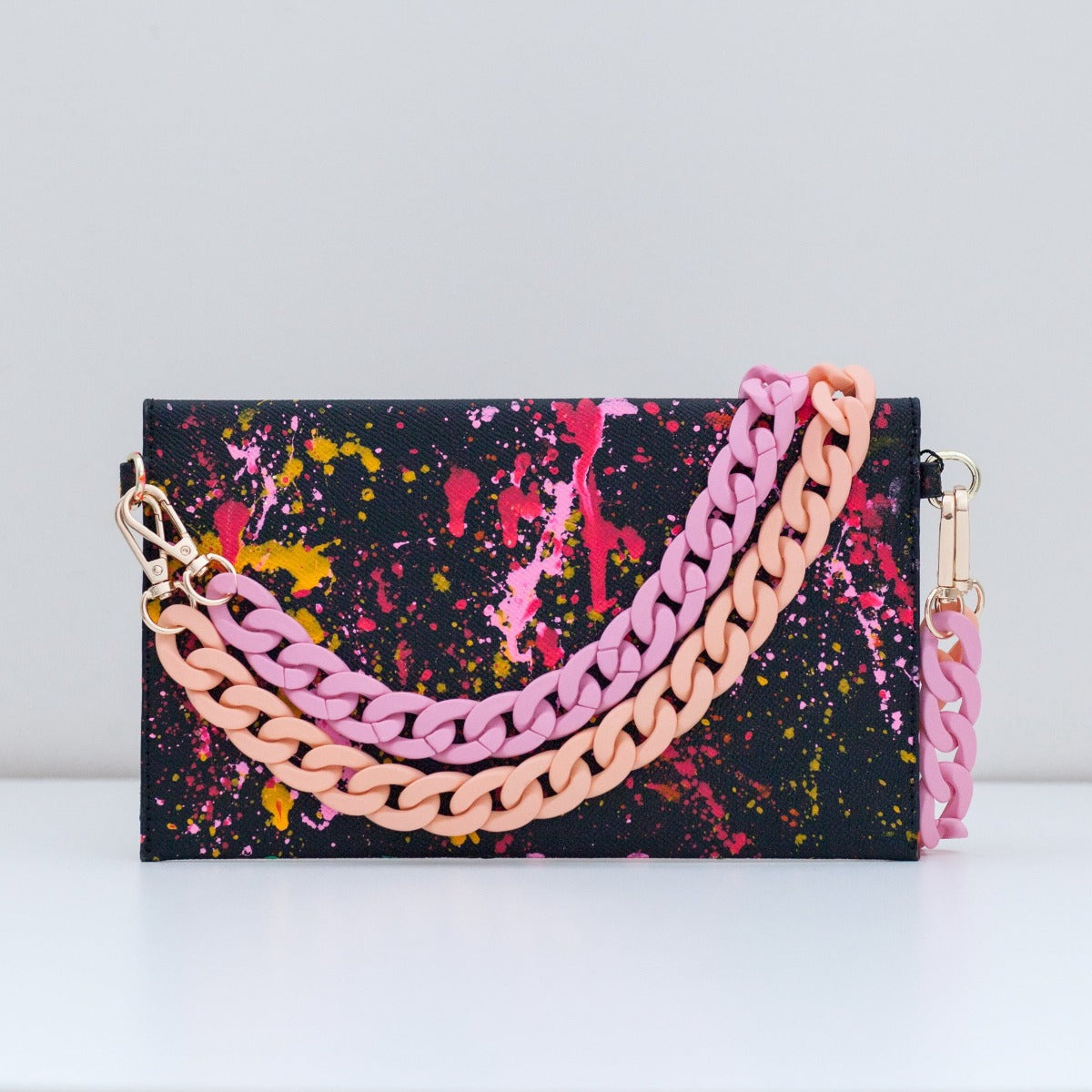 Anca Barbu Sabrina Bag, Splashes, Spring Pink