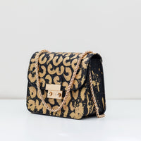 Anca Barbu Carolina Bag, Leopard Print, Gold