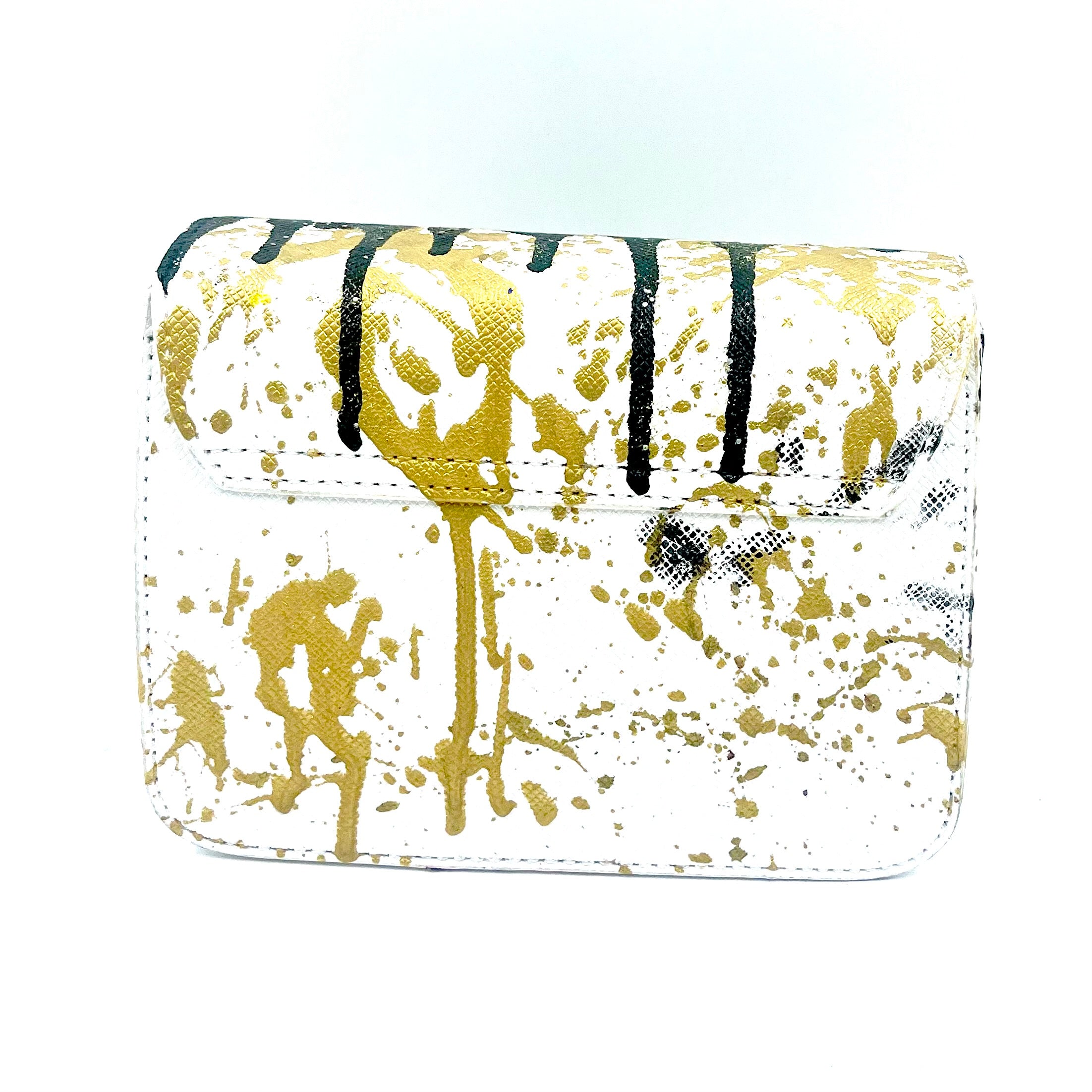 Anca Barbu Carolina White Money Bag (Black)