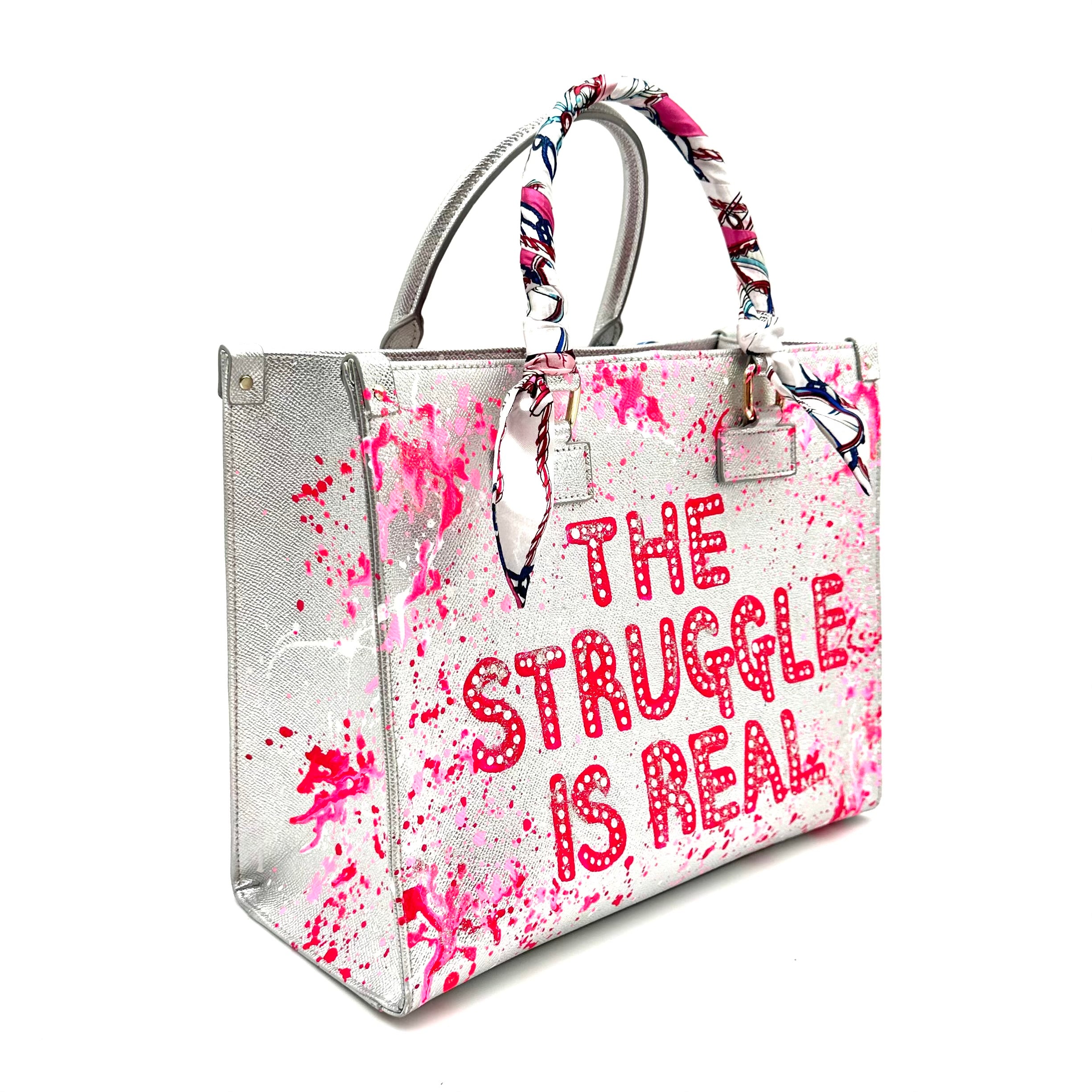 Anca Barbu Nicole Silver Bag, The Struggle Is Real