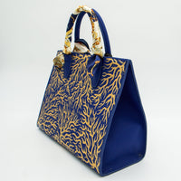 Thumbnail for Anca Barbu Sophia Bag, Coral Reef, Gold