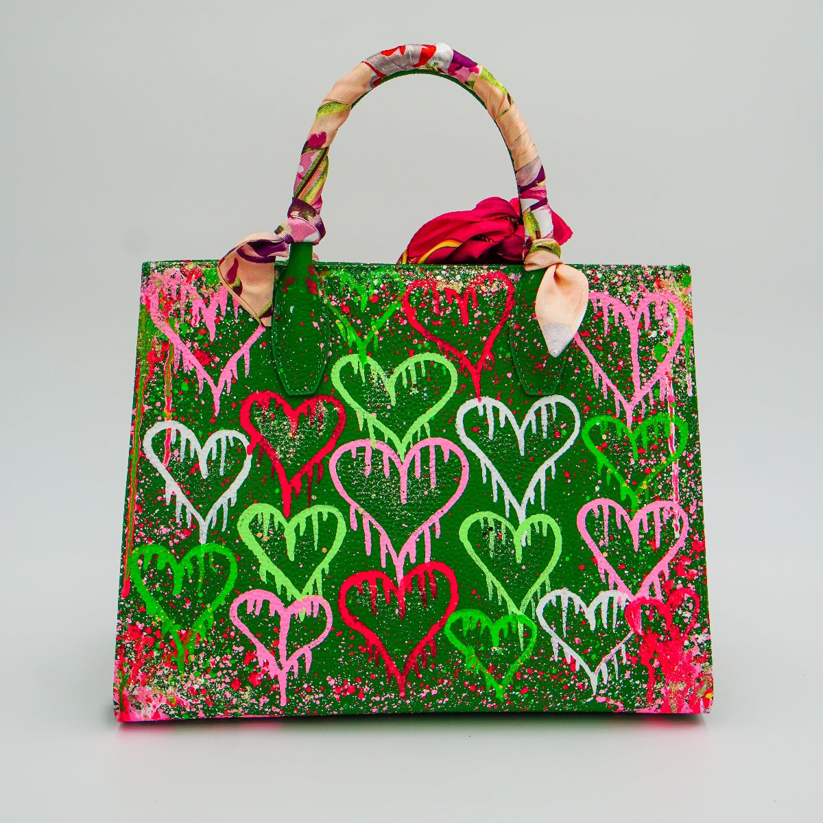 Anca Barbu Sophia Bag, Dripping Heart, Pink