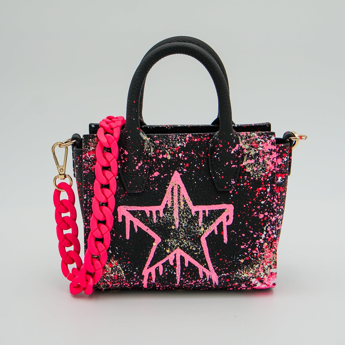 Anca Barbu Camila Bag, Dripping Star, Pink