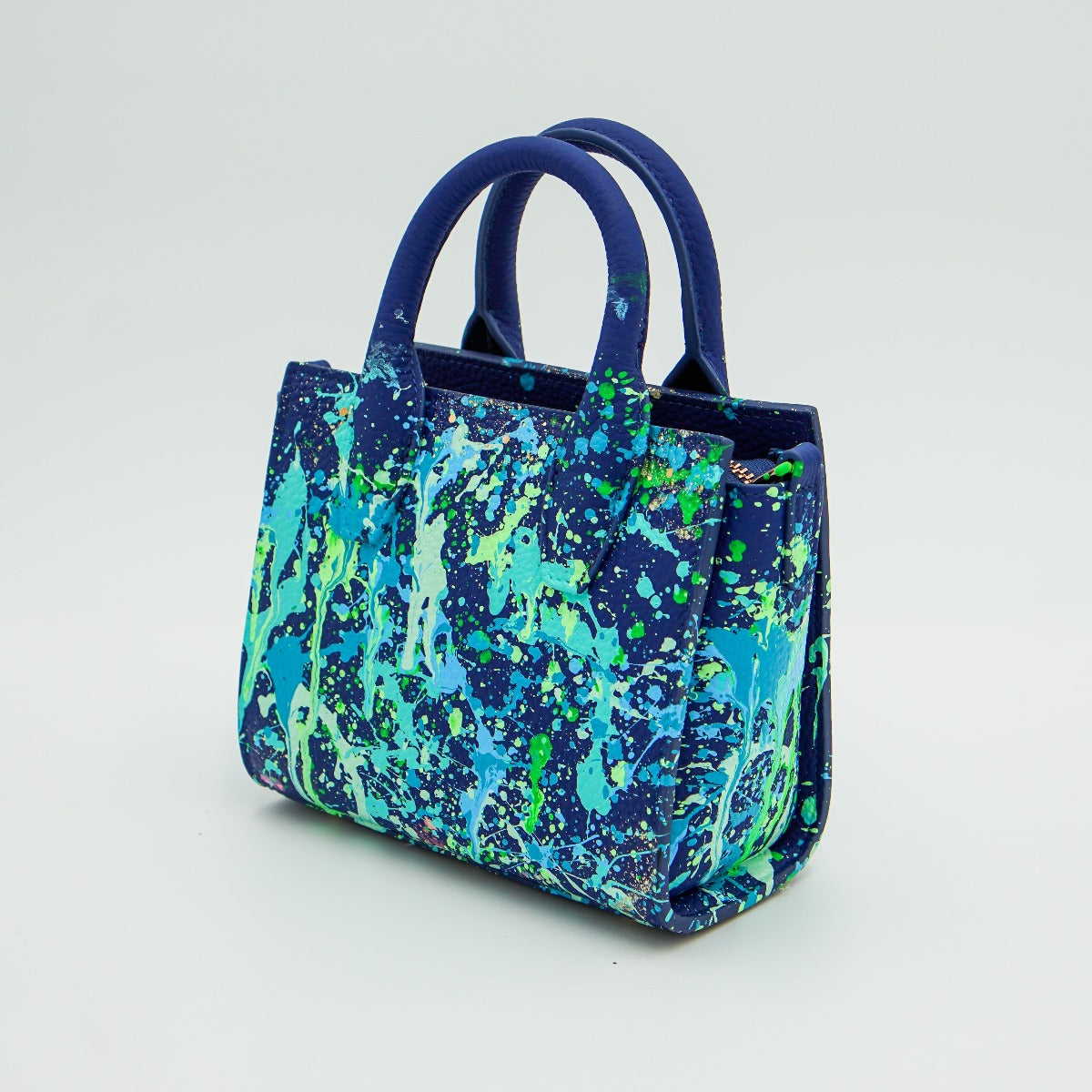 Anca Barbu Camila Bag, Splashes, Turquoise