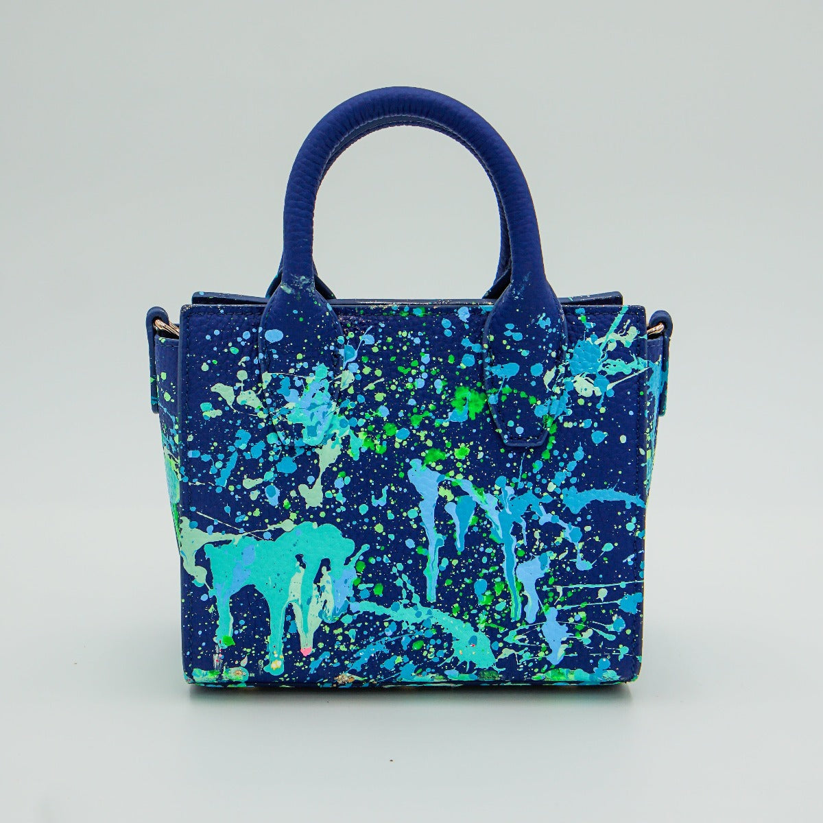 Anca Barbu Camila Bag, Splashes, Turquoise