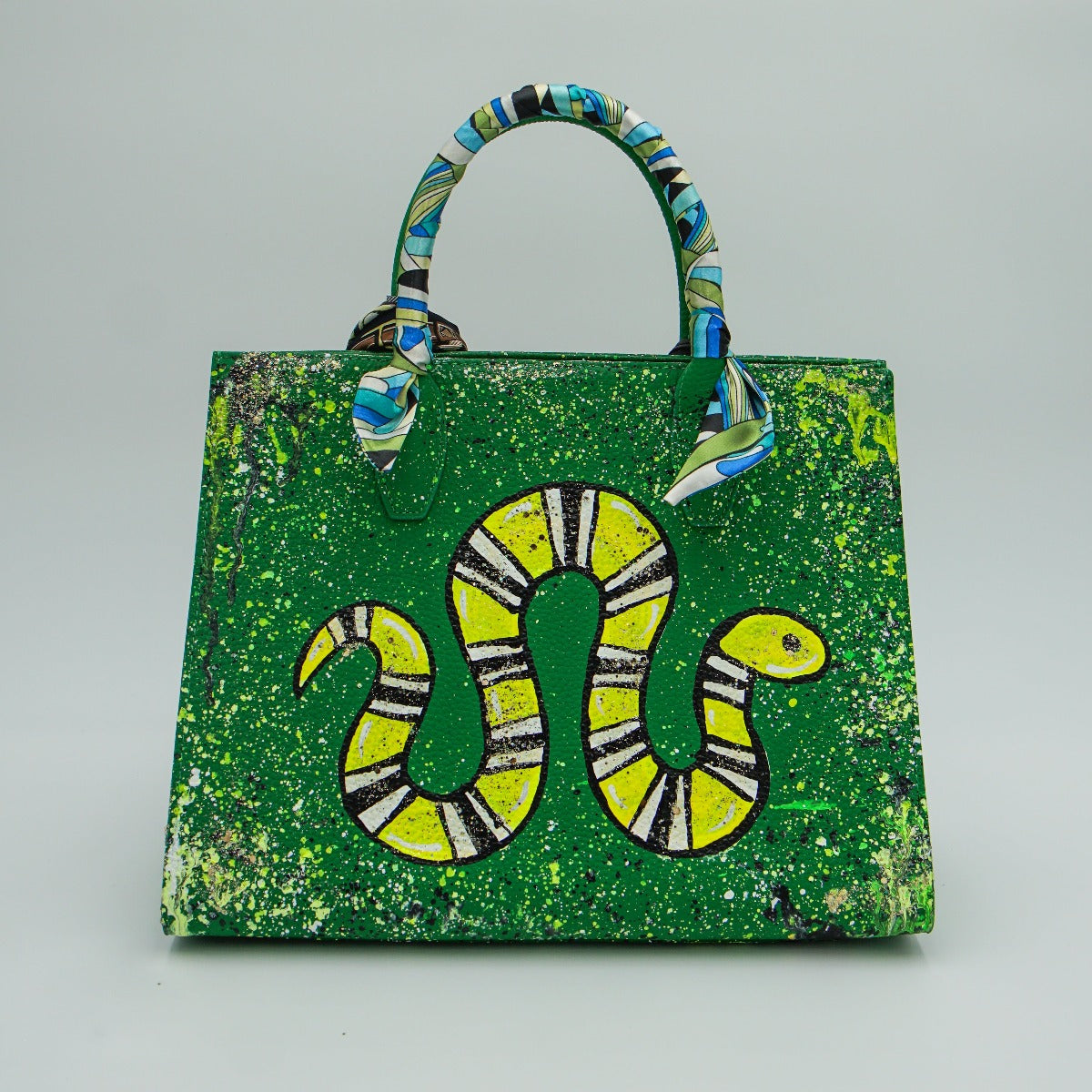 Anca Barbu Sophia Bag, Snake, Yellow