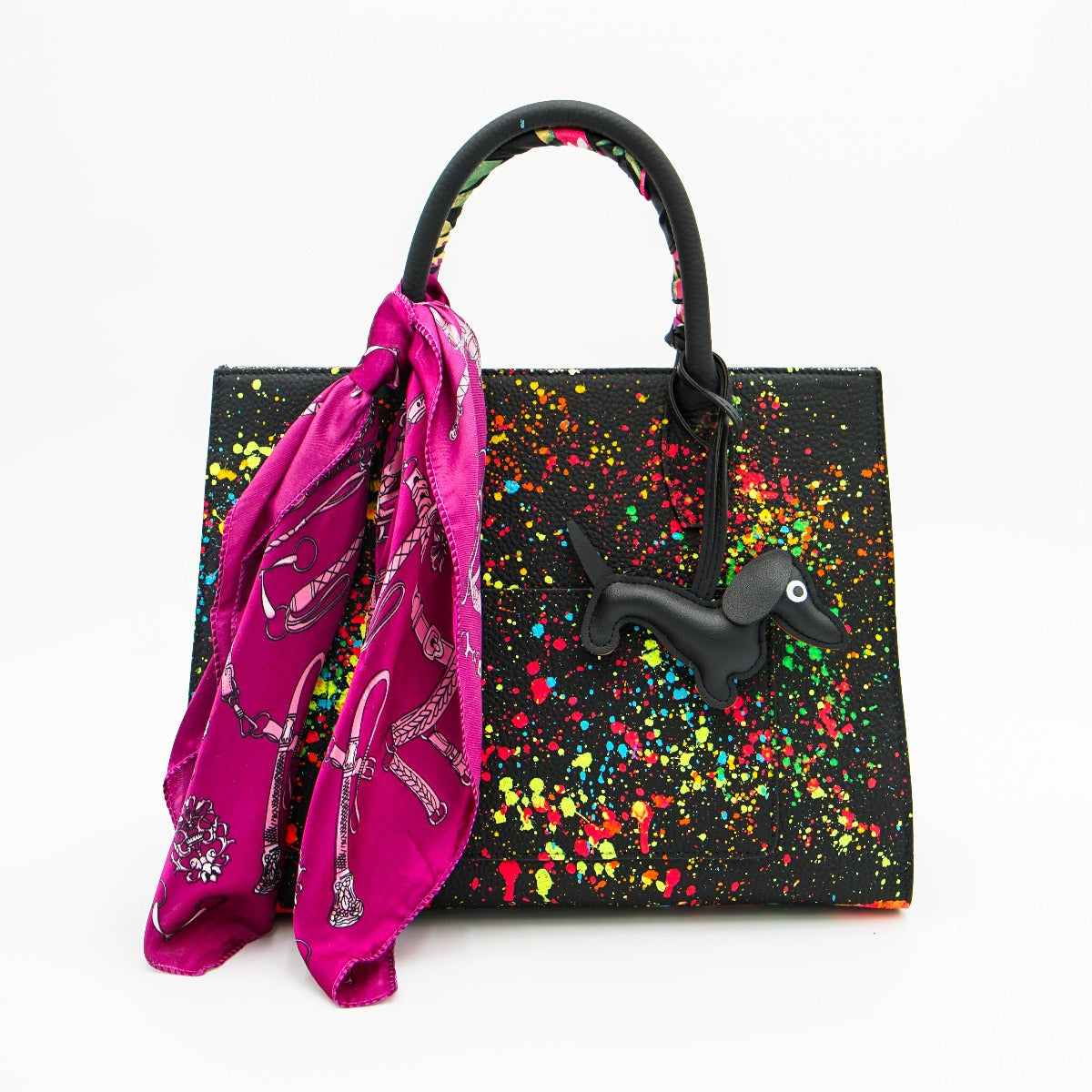 Anca Barbu Sophia Bag, Dripping Heart, Bright