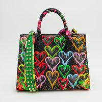 Anca Barbu Sophia Bag, Dripping Heart, Bright