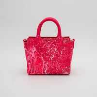 Thumbnail for Anca Barbu Camila Bag, LOVE, White and Pink