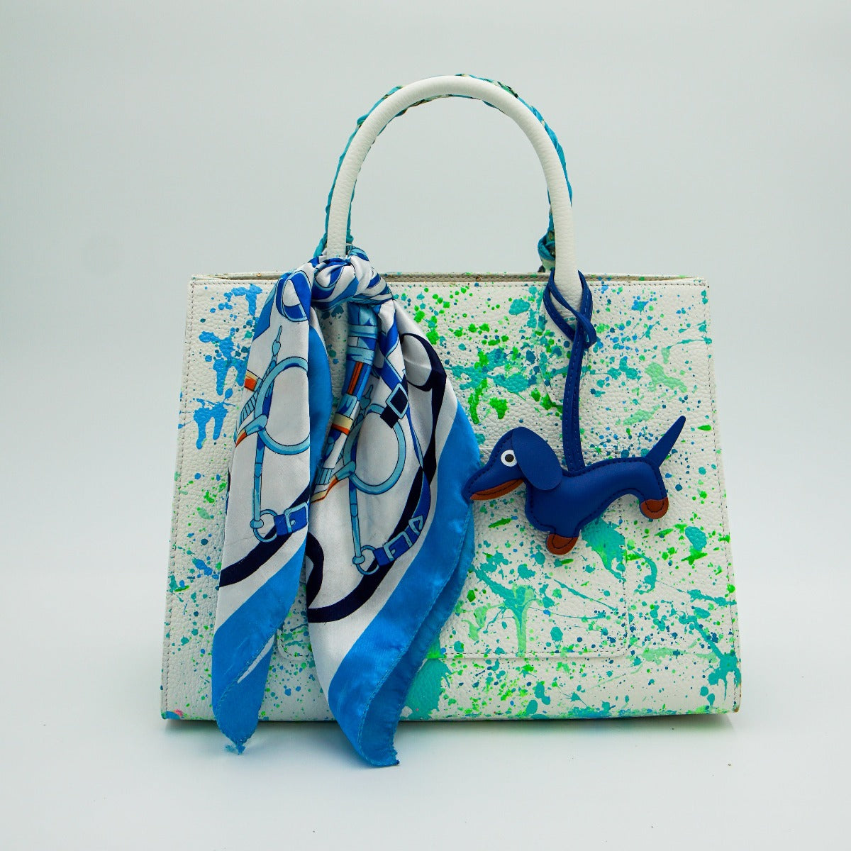 Anca Barbu Sophia Bag, Mermaid Life, Turquoise