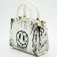 Thumbnail for Anca Barbu Camila Bag, Dripping Smiley, Black