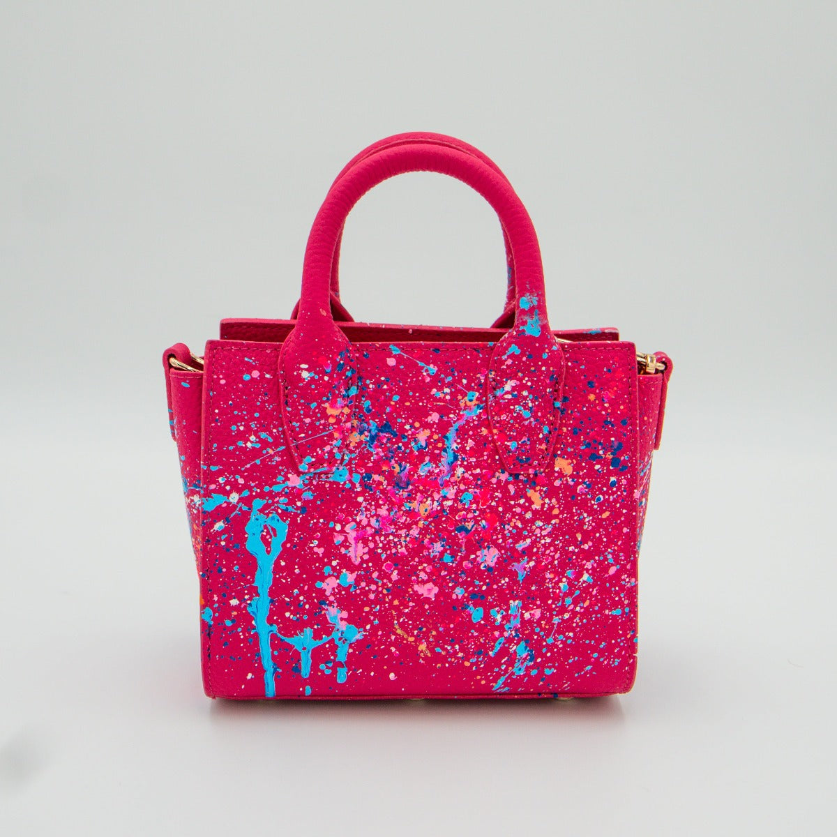 Anca Barbu Camila Bag, Cocktail With Cherries and Oranges, Pink and Blue