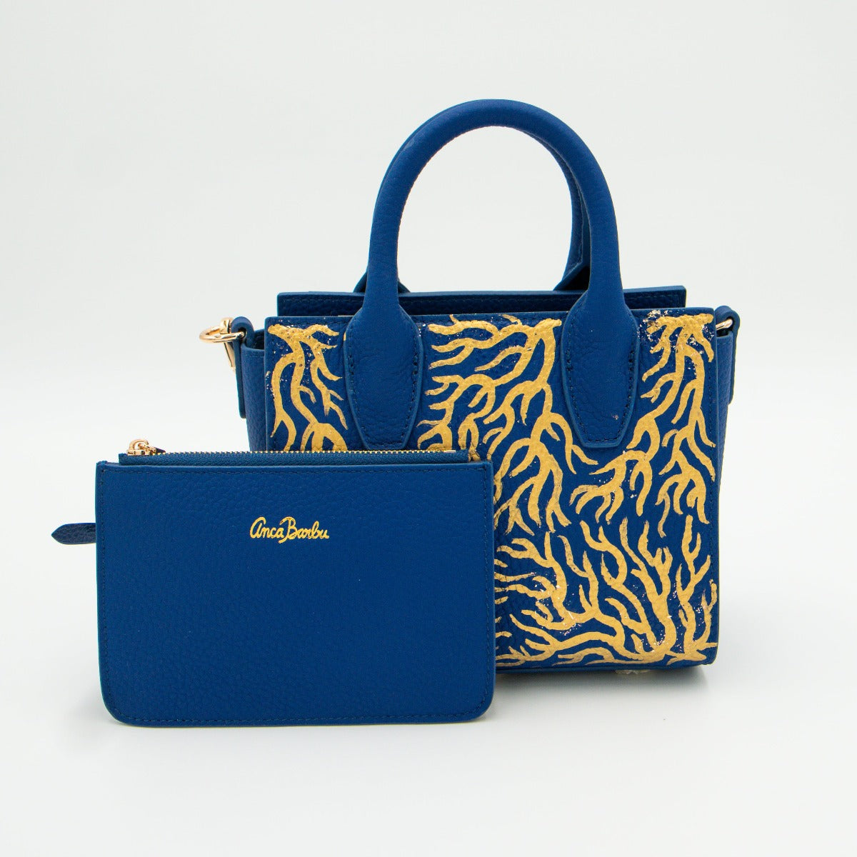 Anca Barbu Camila Bag, Coral Reef, Gold