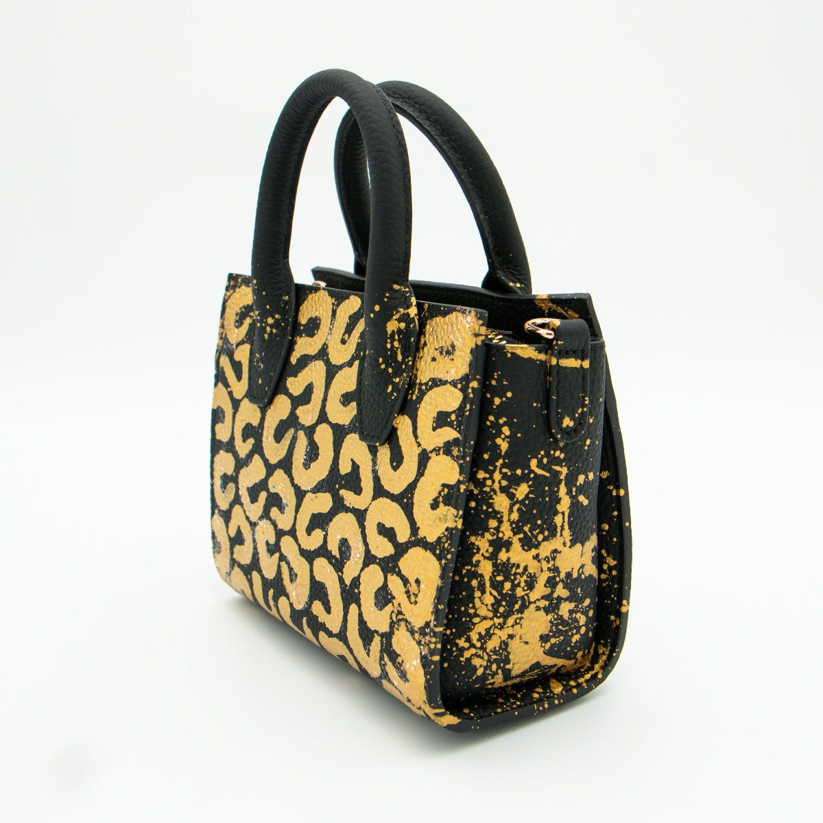 Anca Barbu Camila Bag, Leopard Print, Gold