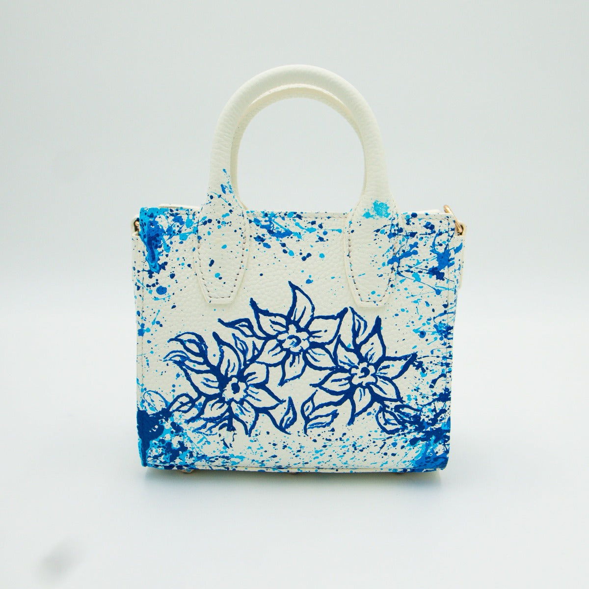 Anca Barbu Camila Bag, Blue Flowers