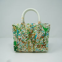 Thumbnail for Anca Barbu Camila Bag, Splashes, Green Fall