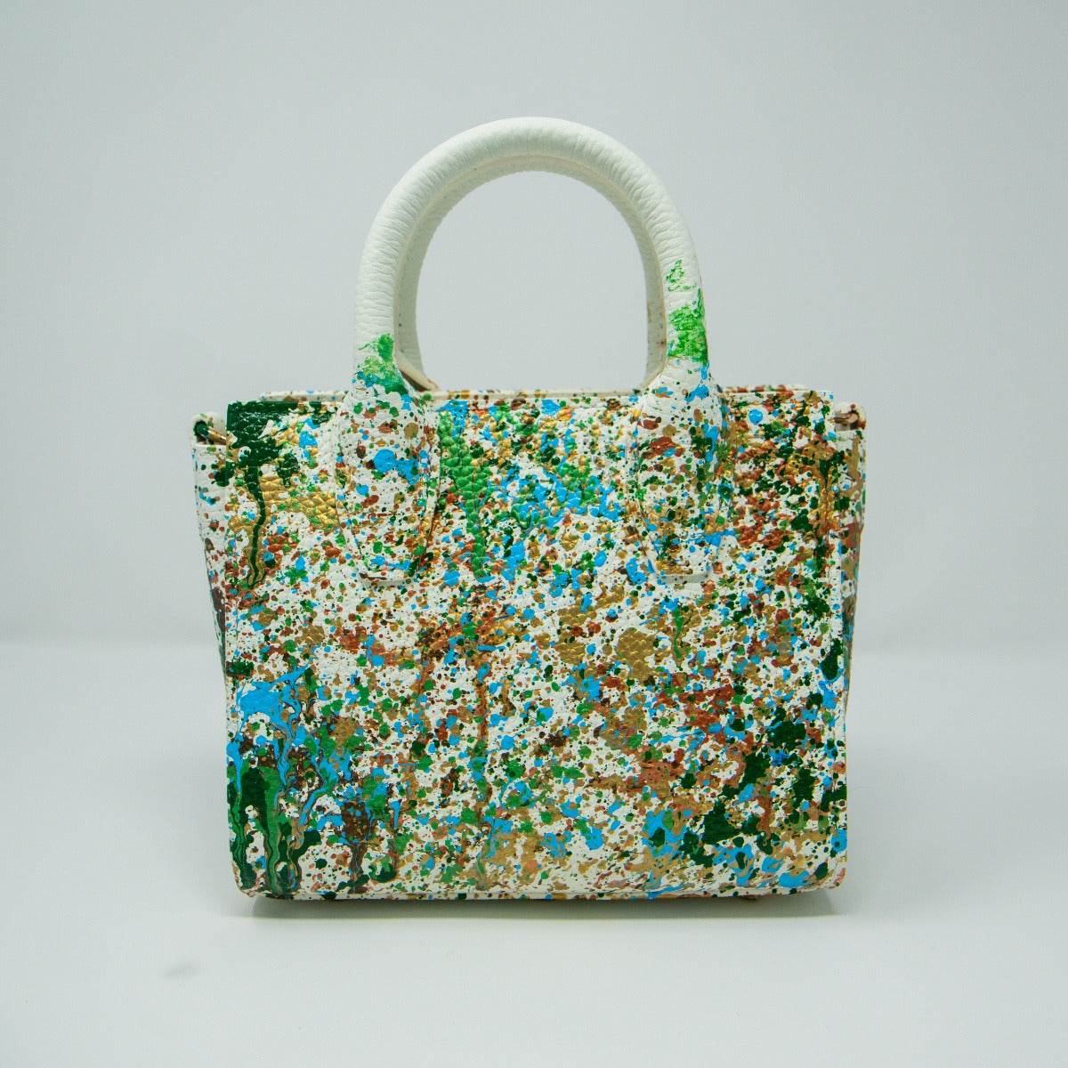 Anca Barbu Camila Bag, Splashes, Green Fall