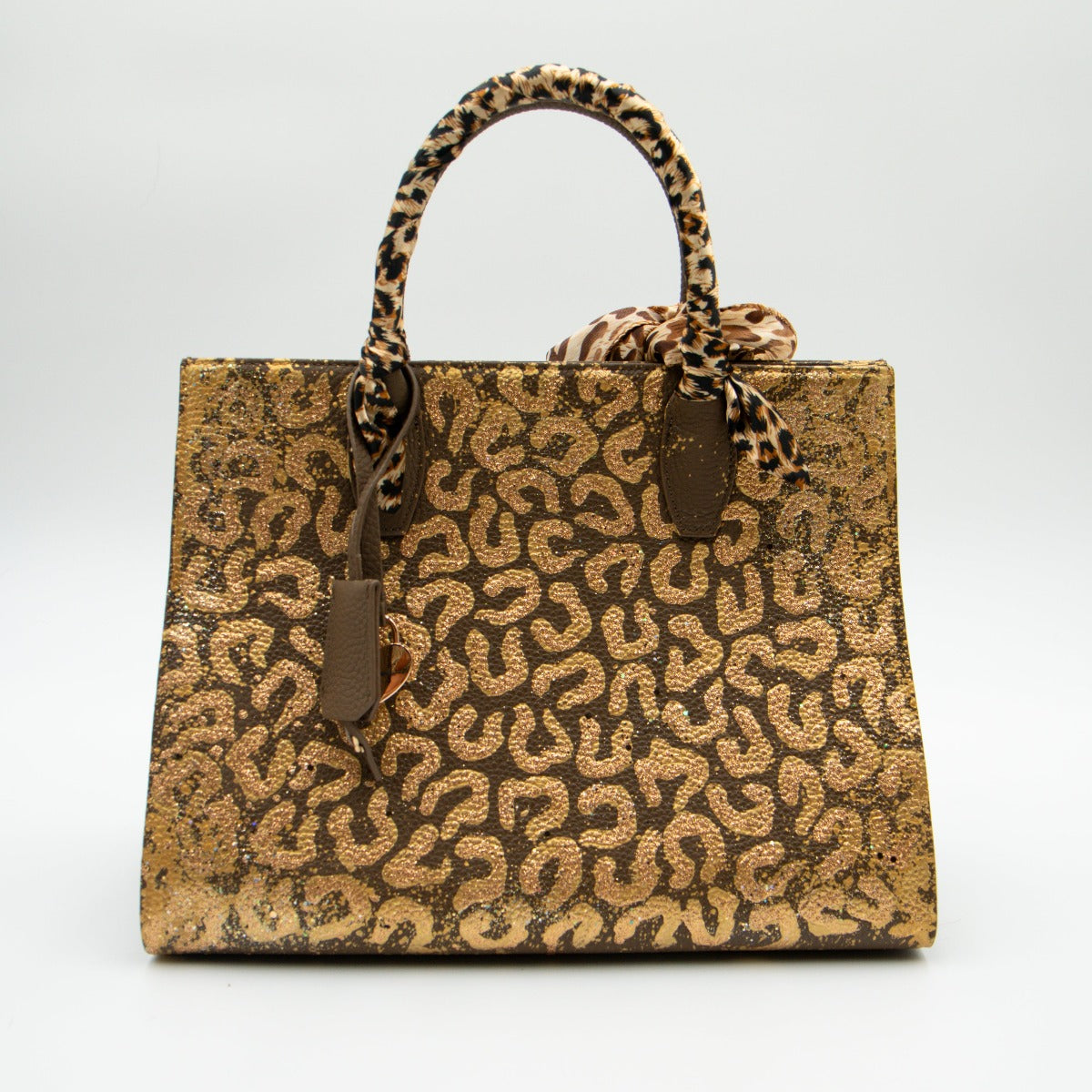 Anca Barbu Sophia Bag, Cheetah, Gold