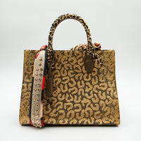 Thumbnail for Anca Barbu Sophia Bag, Cheetah, Gold