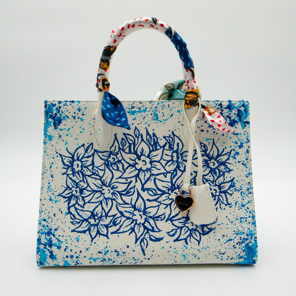 Anca Barbu Sophia Bag, Blue Flowers