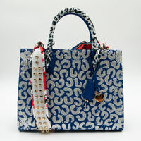 Thumbnail for Anca Barbu Sophia Bag, Cheetah, Silver