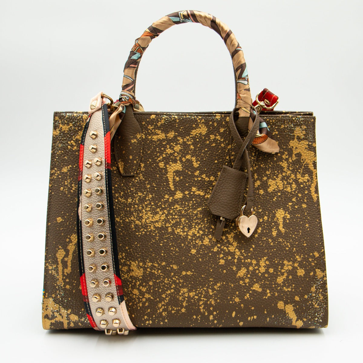 Anca Barbu Sophia Bag, Splashes, Gold