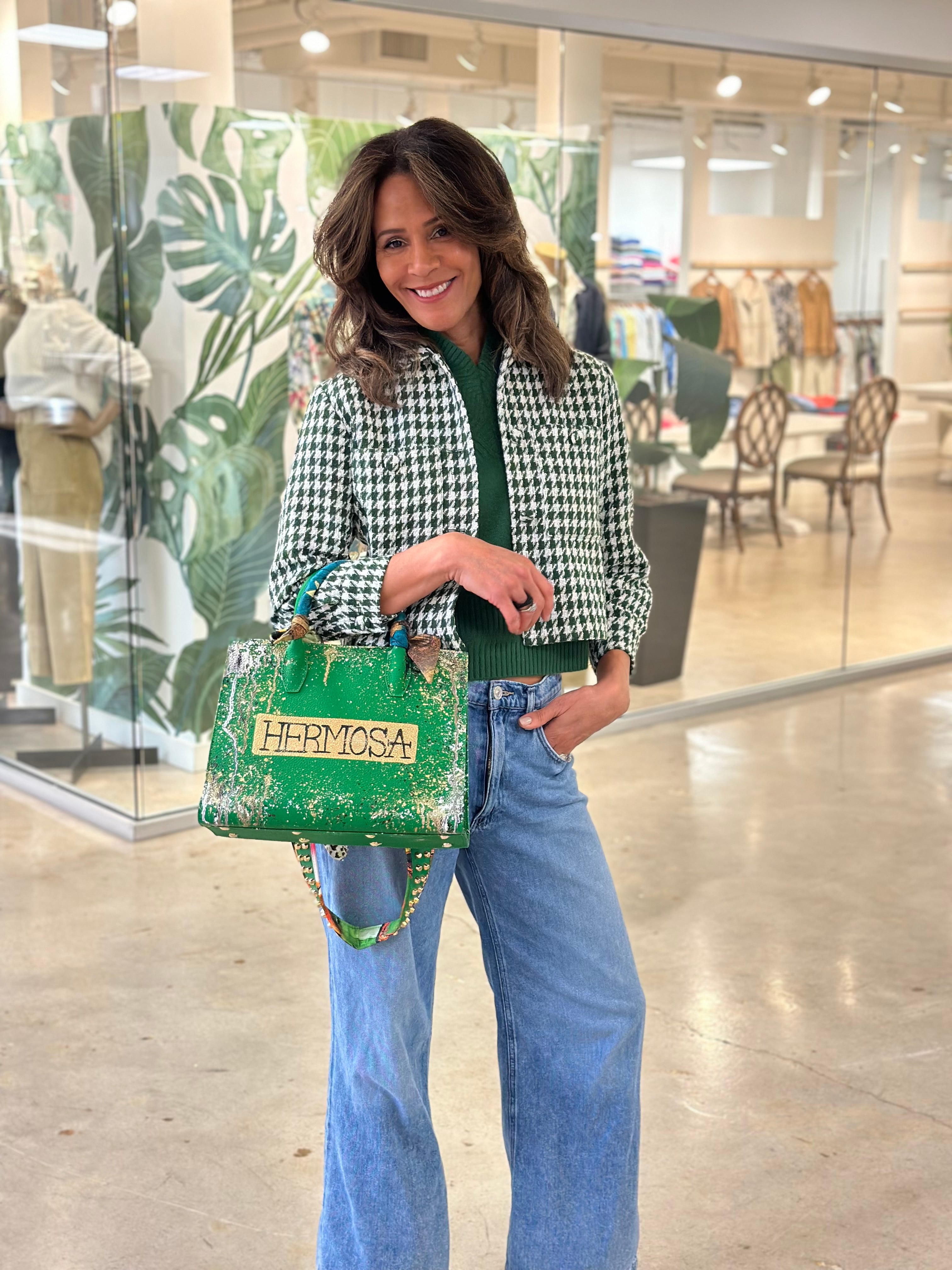 Anca Barbu Sophia Bag, Hermosa, Metallic