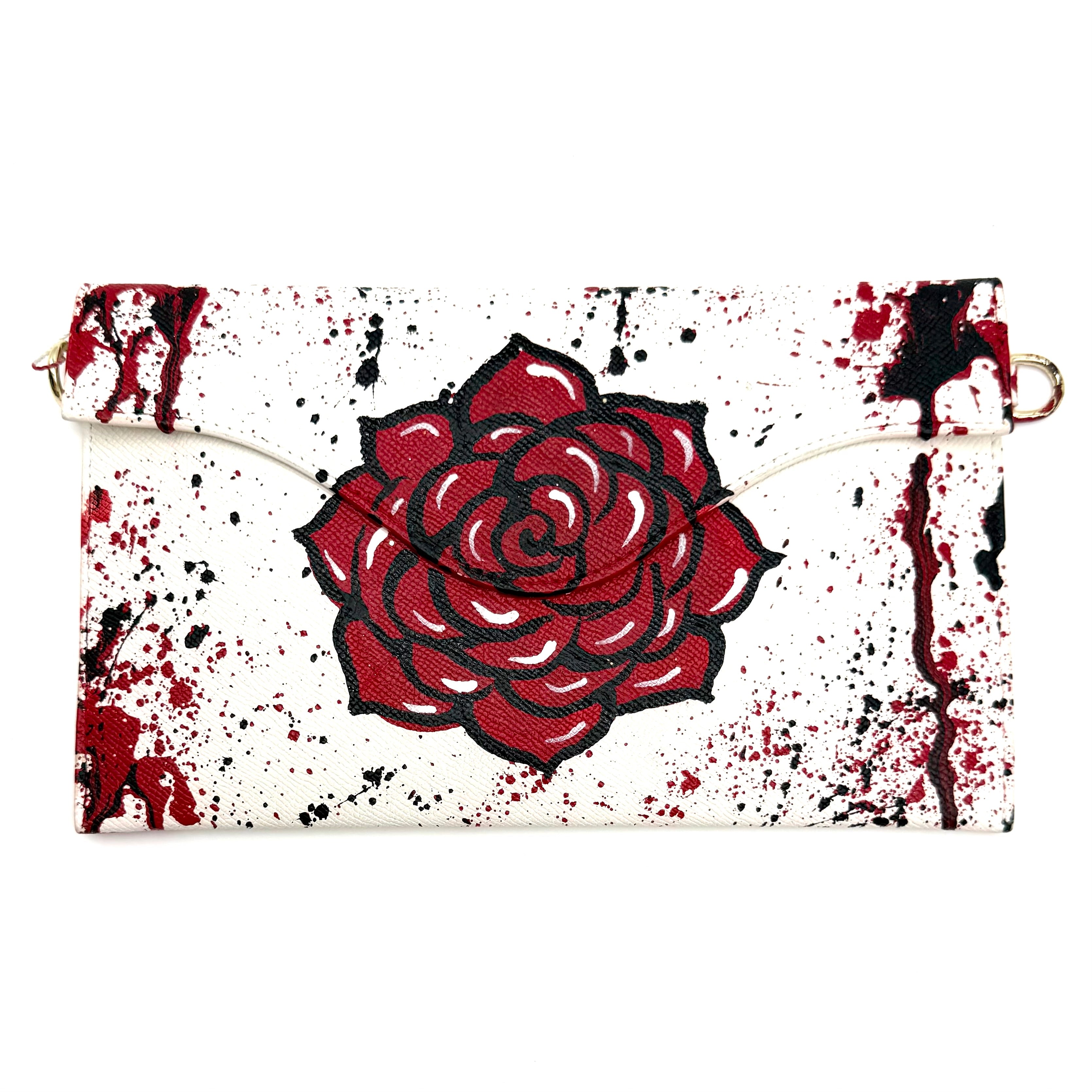 Anca Barbu Sabrina White “Red Rose”