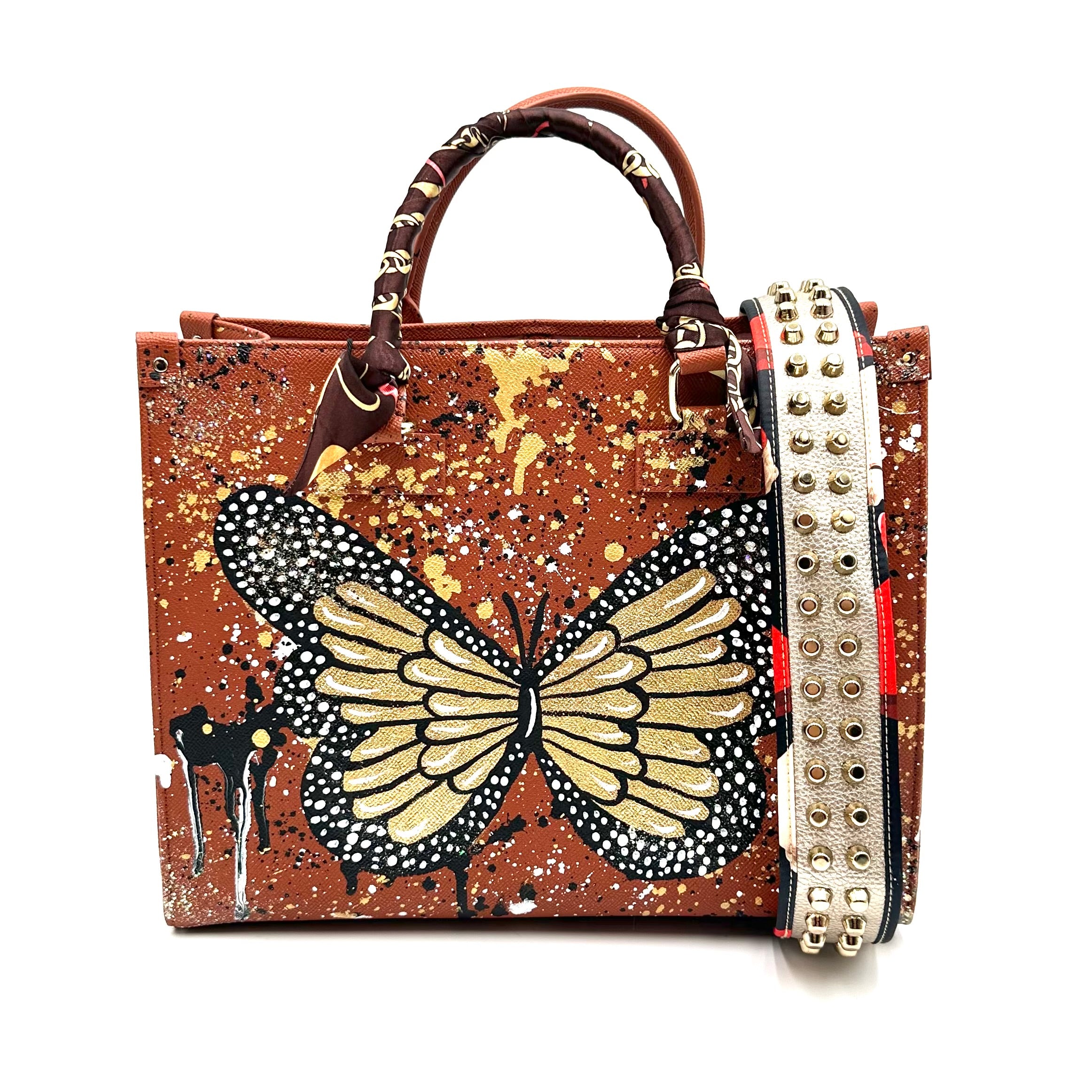 Anca Barbu Nicole Brown Bag, Butterfly