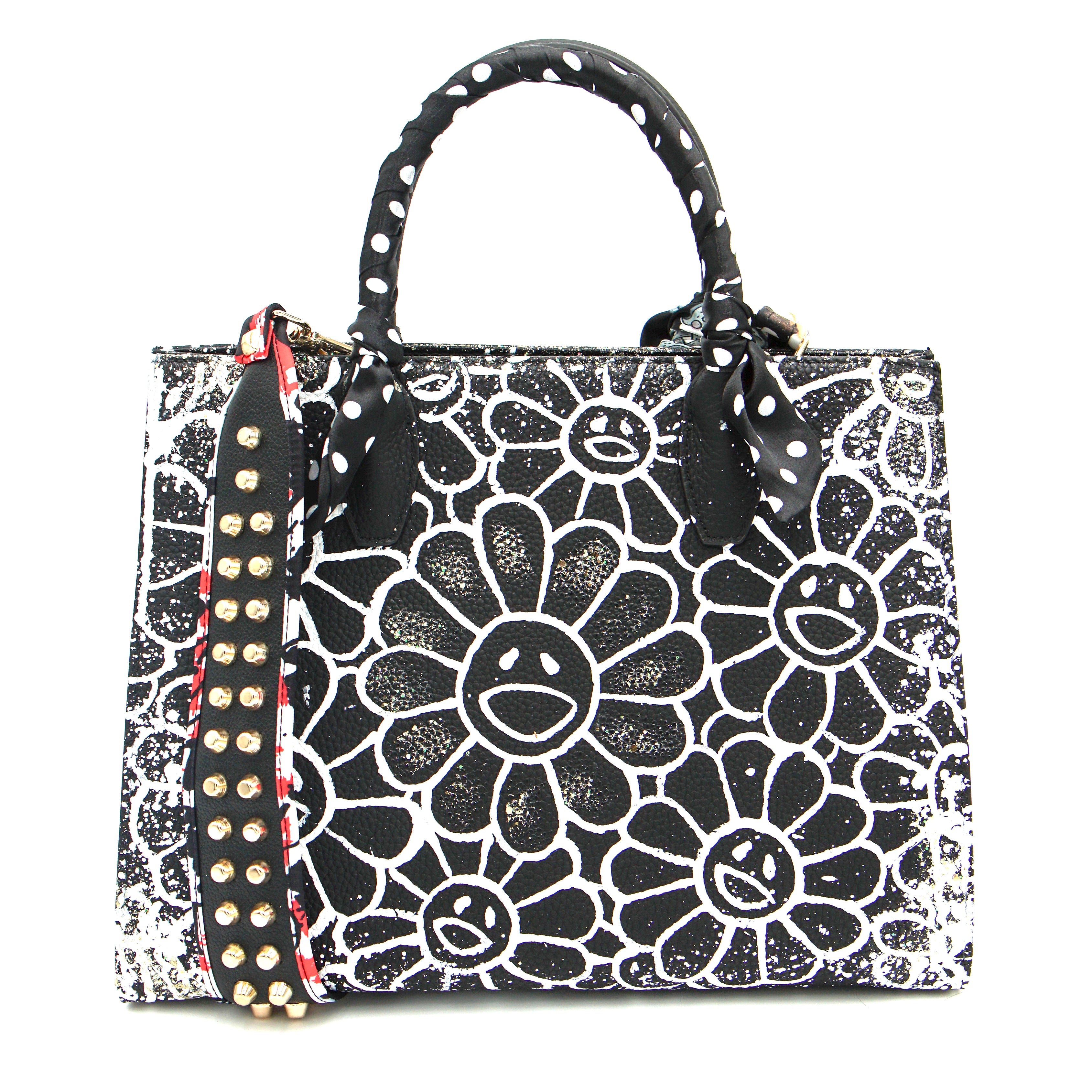Anca Barbu Sophia Bag, Smiling Flower, White