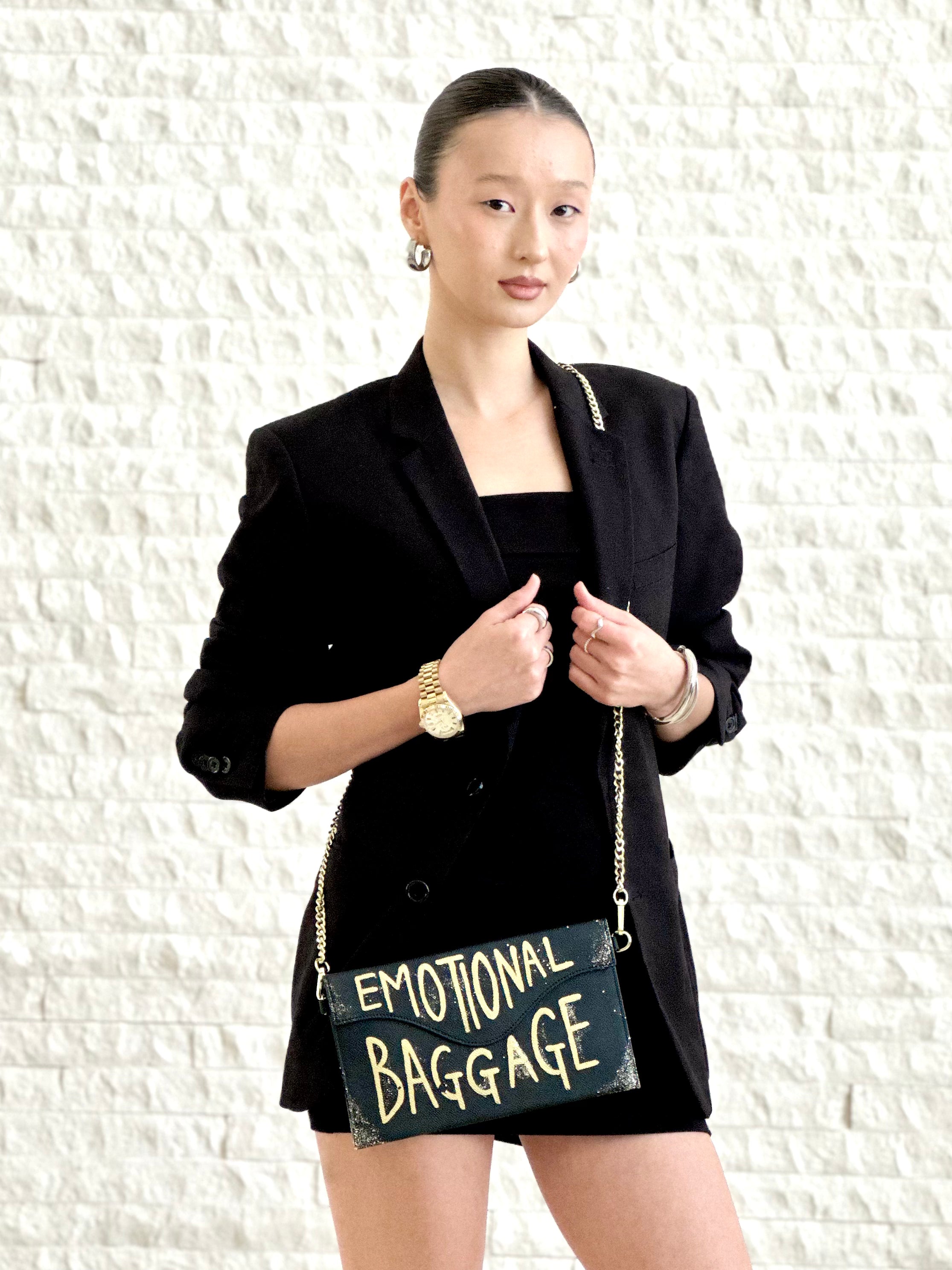 Anca Barbu Sabrina Black Bag, Emotional Baggage,Gold