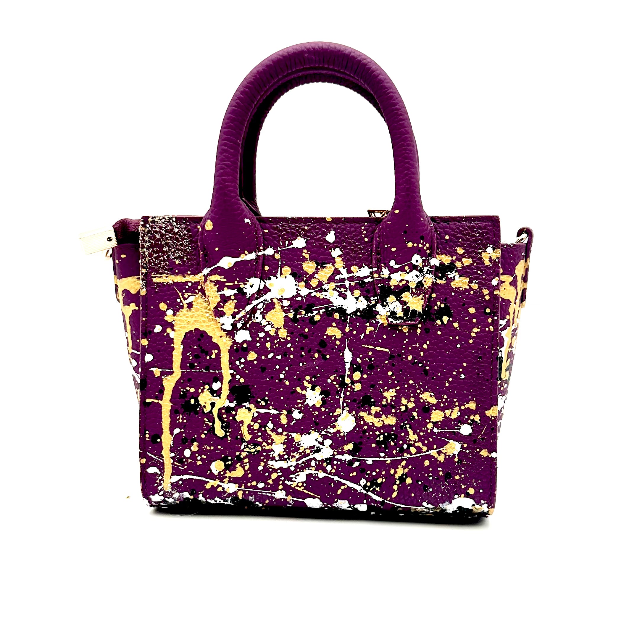 Anca Barbu Camila Purple Bag, Metallic Splashes