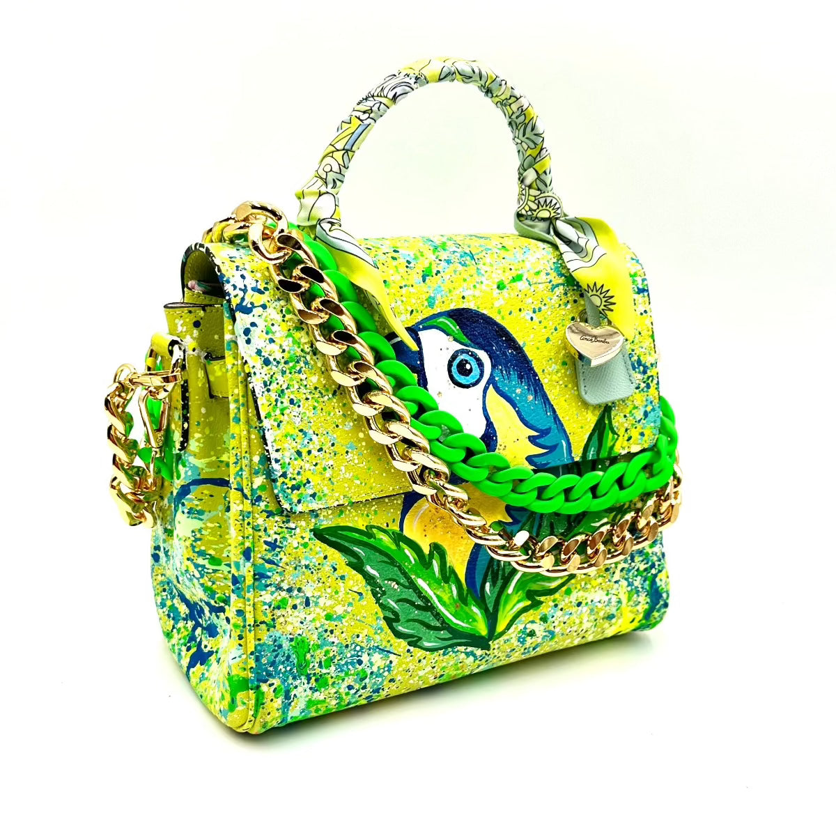 Anca Barbu Vicky Bag, Blue Macaw