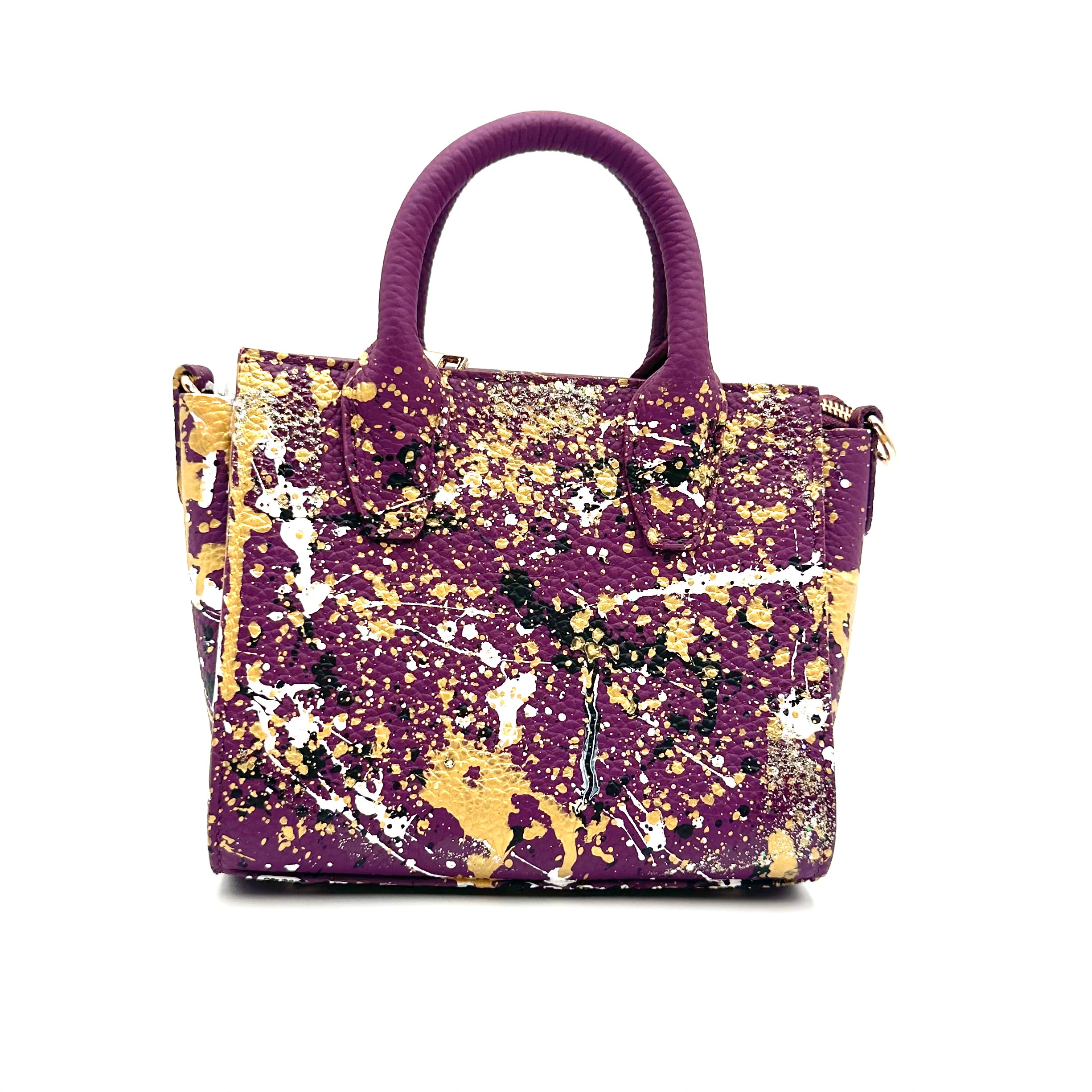 Anca Barbu Camila Purple Bag, Metallic Splashes