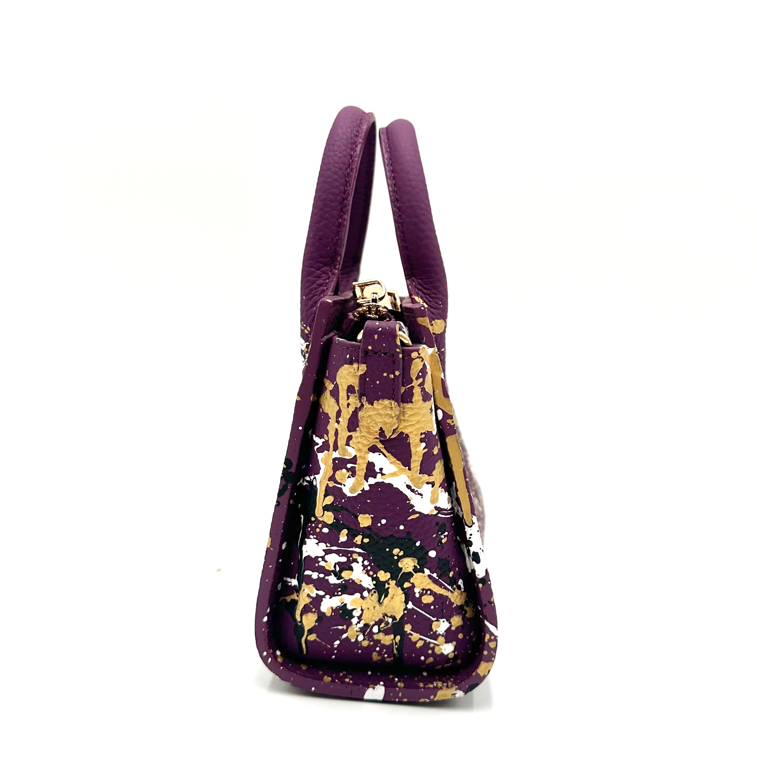 Anca Barbu Camila Purple Bag, Metallic Splashes