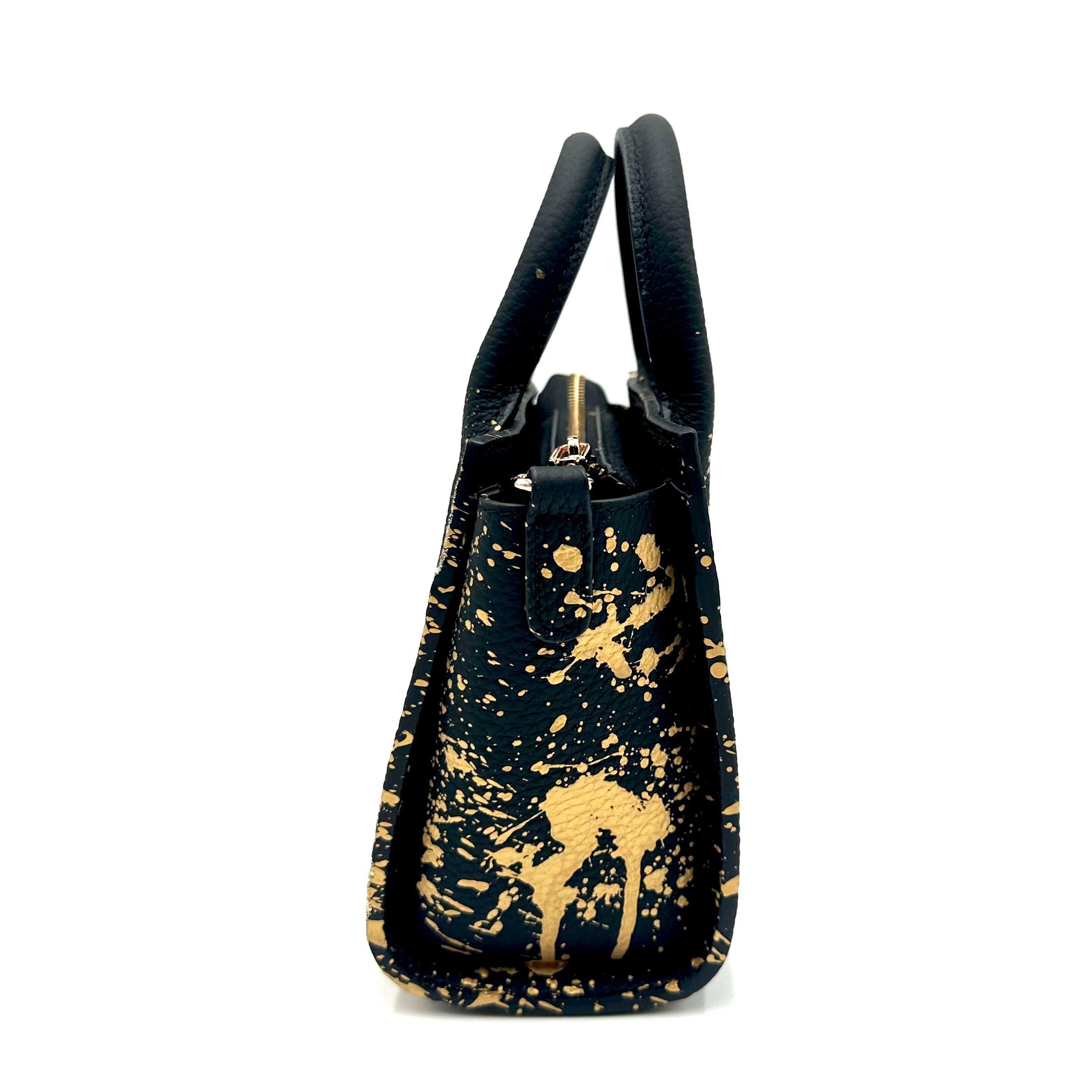 Anca Barbu Camila Black Bag, Gold Extra