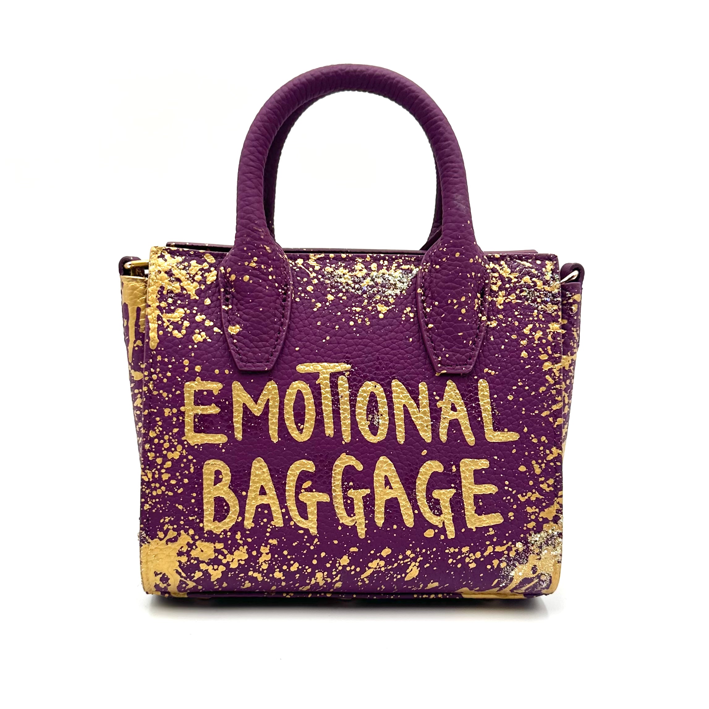Anca Barbu Camila Purple Bag, Gold Emotional Baggage