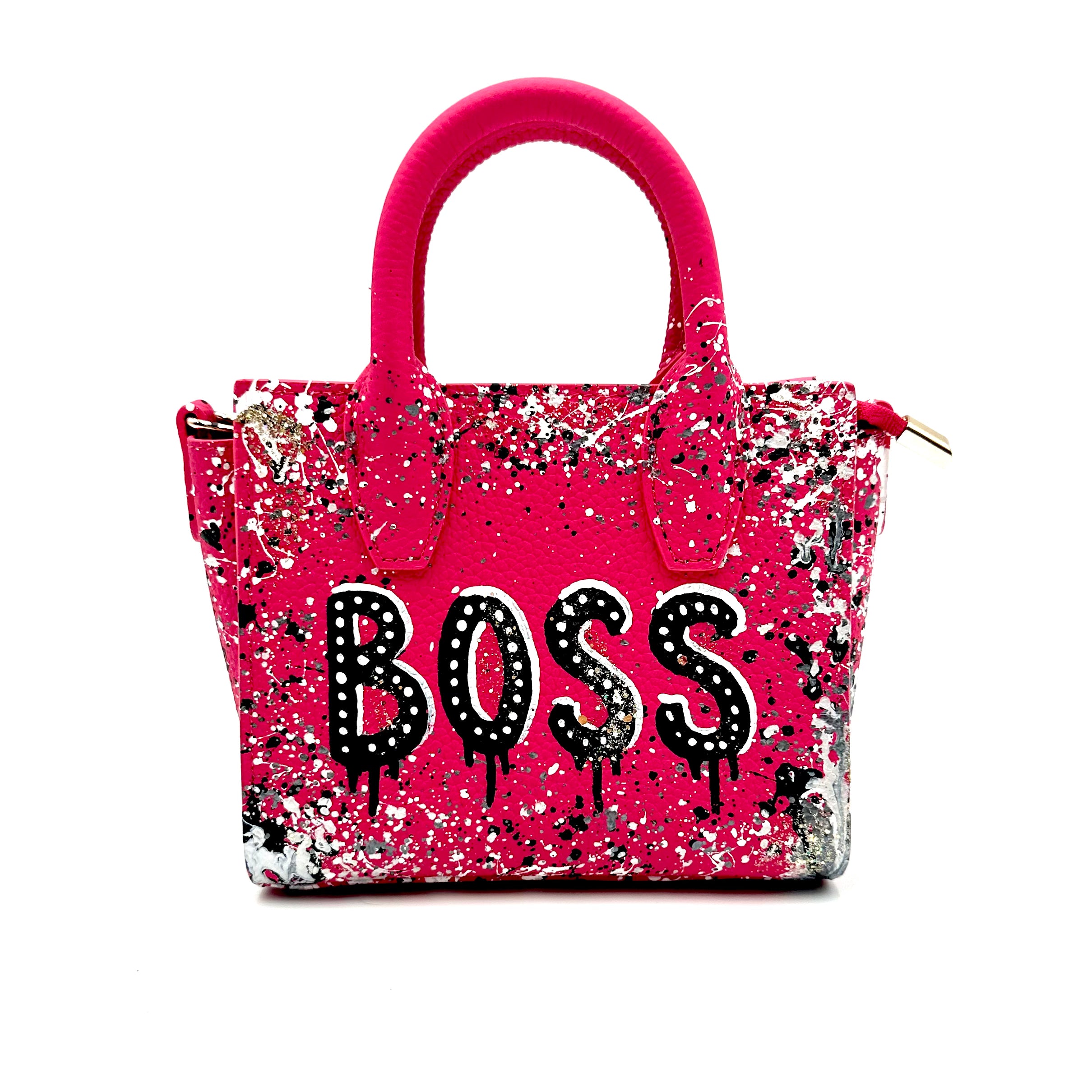 Anca Barbu Camila Pink Bag, Black Boss