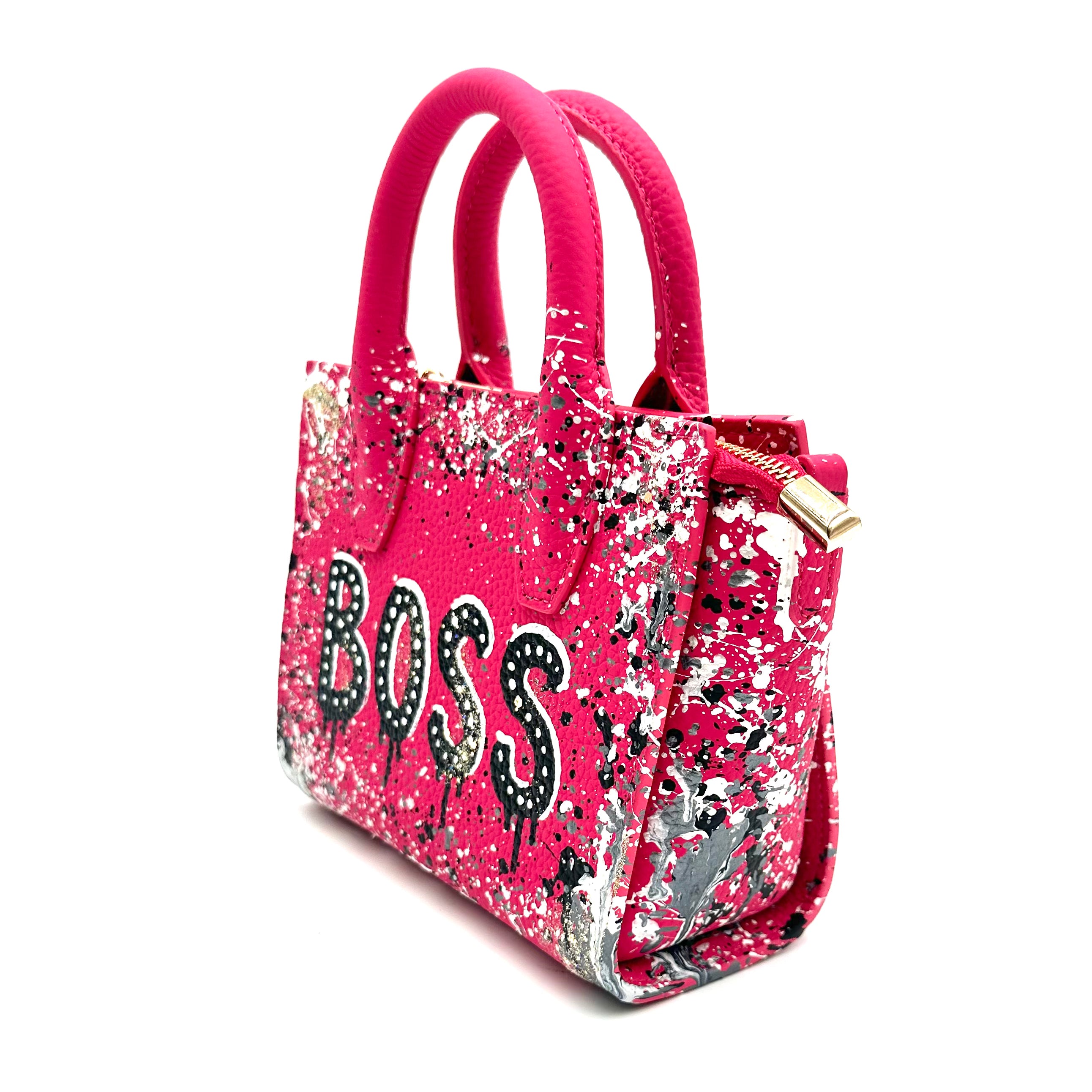 Anca Barbu Camila Pink Bag, Black Boss