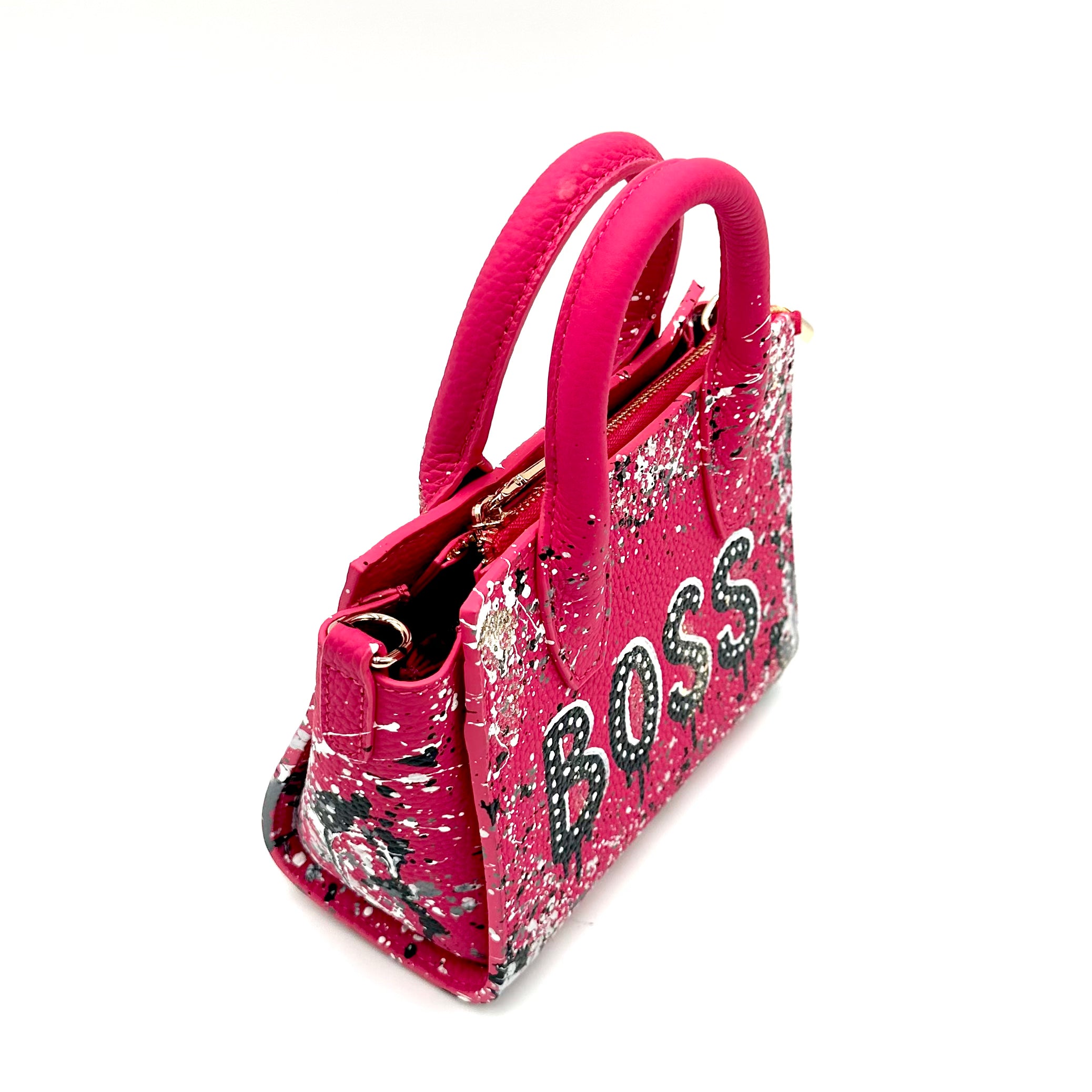 Anca Barbu Camila Pink Bag, Black Boss