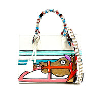 Anca Barbu Sophia White Genuine leather bag, Horse