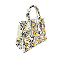 Anca Barbu Sophia White Genuine leather bag, Splashes, metallic