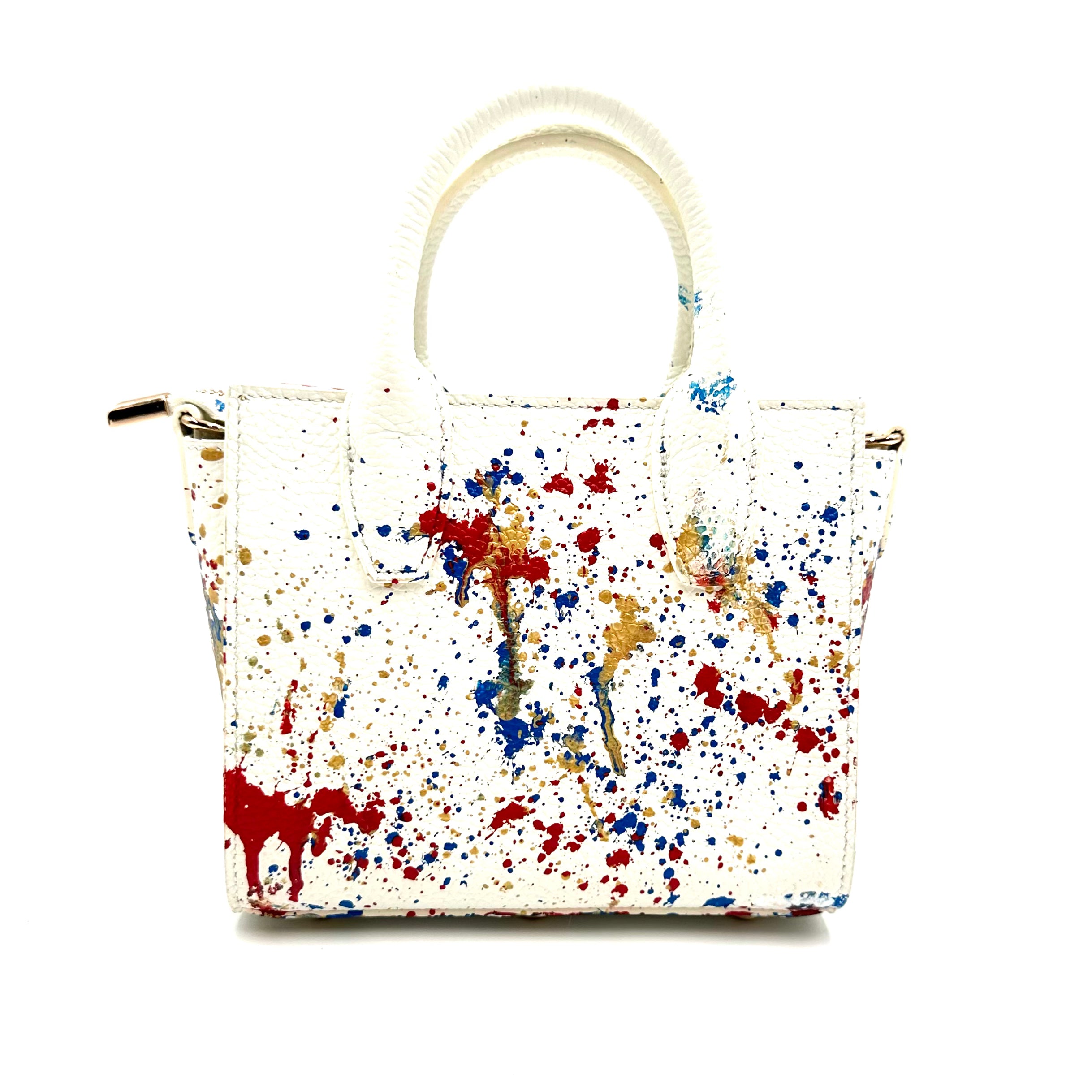 Anca Barbu Camila White Bag, American Flag